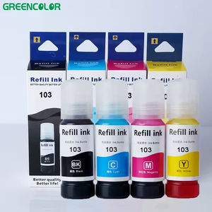 Tintas de Impresora de Inyección de <span class=keywords><strong>Tinta</strong></span> de Alta Calidad de 70 ml T103/103 T544/544 T522 T003 003 para Epson L1119 L1118 L3150 L3151 L3110 L3118 L3119 Premium - Product Image 1