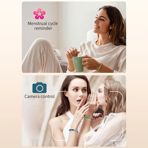 Bracelet intelligent de fitness CE FCC Rohs BH3 pour femme, bijou intelligent en alliage de zinc avec chaîne de pierres précieuses, bracelet de sport sans écran - Product Image 3