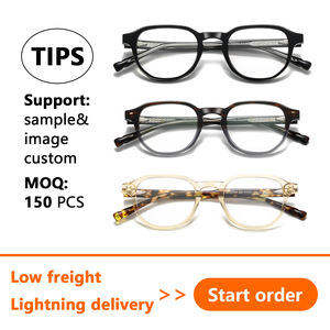 نظارات بصرية جديدة للبيع بالجملة من الشركة المصنعة نظارات ذات إطار كامل من الأسيتات للنساء والرجال نظارات كلاسيكية كلاسيكية مضادة للضوء الأزرق - Product Image 2