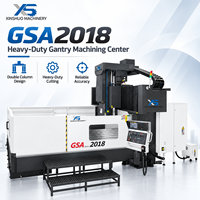 Centre d'usinage CNC à portique XINSHUO GSA2018, commande CNC 3 axes, BT50 15kW 380V, centre de fraisage de métaux robuste