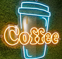 Enseigne lumineuse LED néon personnalisée, texte et logo sur mesure, lampe néon murale pour café, bar, restaurant, décoration murale professionnelle
