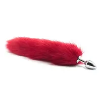 Queue de renard longue et colorée en peluche, plug anal métallique, jouet sexuel SM, queue sexy pour couple, best-seller