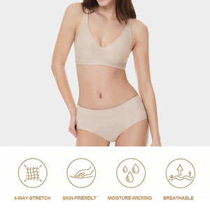 Factory Direct Custom Logo Embroidered Women's Lingerie Bodysuits Sexy Adjustable Strap Wireless Seamless <b>Bras</b> For Women - Product Image 3