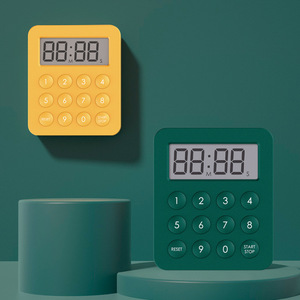 Reloj electrónico con temporizador Taylor, 12 teclas, cuenta atrás verde de lujo en amarillo vibrante para la gestión del estudio de los estudiantes - Product Image 1