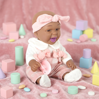 Poupée réaliste Dollri Starri 2022, vente en ligne, poupée noire de 12 pouces, jouet en vinyle et caoutchouc, avec sucette, poupées bébés africaines