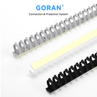 Goulotte de câblage flexible à fentes en ABS ignifuge pour bureau, rangement de câbles, chemin de câbles électrique avec couvercle