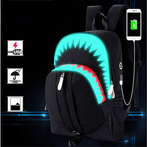 Custom High Quality Polyester Mini <b>Backpacks</b> Reflective Waterproof Design Usb Zipper <b>Strap</b> Unisex High School Student <b>Backpack</b> - Product Image 2