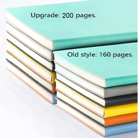 Cuaderno Profesional de Negocios A5, 100 Hojas, Diario con Líneas Horizontales, Tapa Dura de PU, Cosido con Hilo, Bloc de Notas de Regalo