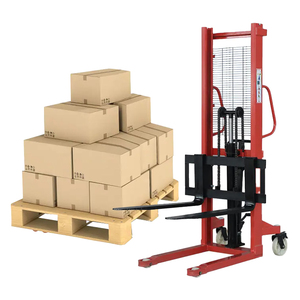 <span class=keywords><strong>500kg</strong></span>フォークリフトManul Transpallet 3t容量1.6mリフト高さ油圧手動パレットスタッカー - Product Image 2