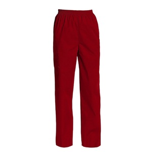 Medical Surgical Pants Unisex Solid Color Workwear Polyester Woven Elastic Waist Hospital Uniforms - Product Image 3