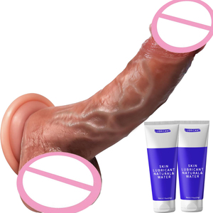 Thực Tế 8 Inch Dày Công Ty Linh Hoạt Hậu Môn Dildo Mạnh Mẽ Cốc Hút Lớn Quả Bóng Mềm Silicone Lỏng Dành Cho Người Lớn Quan Hệ Tình Dục Đồ Chơi Cho Nam Giới - Product Image 1