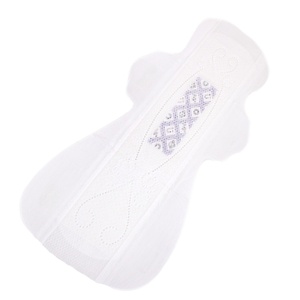 Serviettes hygiéniques à ailettes 100% coton biologique certifié, respirantes, super absorbantes, longueur 350 mm, usage nocturne, biodégradables - Product Image 2