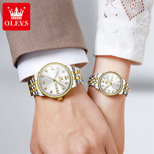 5525 Luxury New Fashion Couple <b>Watches</b> <b>Waterproof</b> Luminous Quartz Original Top Brand Stainless Steel Lovers Wristwatches - Product Image 4
