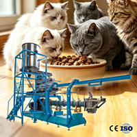 Ligne d'extrusion de haute performance pour la production d'aliments pour animaux de compagnie, état neuf, machine de fabrication d'aliments secs ou humides pour chiens et chats, fabricants