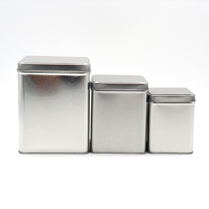 Tùy Chỉnh Sang Trọng Cấp Thực Phẩm Dầu Tin Bao Bì Kim Loại Tin Có Thể Cà Phê Đậu Trà Hộp Thiếc Kín Kim Loại Lon Canister Hình Vuông - Product Image 3