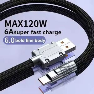สายดาต้า USB C 120W ชาร์จเร็ว สาย USB Type-C แบบถักไนลอน สำหรับโทรศัพท์มือถือ - Product Image 4