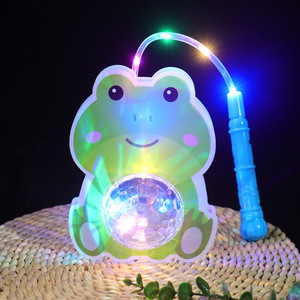 Frog Shape <b>Led</b> <b>Projector</b> Lantern With Colorful <b>Light</b> For Kids Night <b>Light</b> Toy - Product Image 1