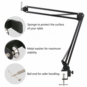 Professional Mic Extensible Microphone Arm <strong>Desktop</strong> <strong>Stand</strong> for Live B - Product Image 3