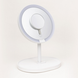 Mini miroirs cosmétiques LED rechargeables double face, miroir de maquillage, équipement de beauté pour usage domestique - Product Image 1