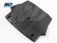 Couvercle de moteur pour Nissan 370Z Z34, couverture noire en Fiber de carbone, 2009 — 2015