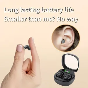 Mini Görünmez Uyku Kablosuz TWS Kulaklık Aktif Gürültü Engelleme Alexa HD Aramalar Spor Çalışma Kulak İçi Stereo Dijital Ekran - Product Image 2