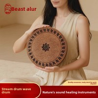 Tambour d'eau en PVC, instrument ethnique, thérapie musicale, méditation, bâton de pluie portable anti-stress
