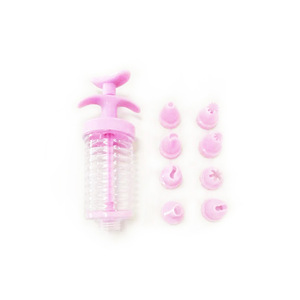8-piece plastic piping bag set, 8 piping tips, butter nozzles, cookie piping gun, wholesale baking tools - Product Image 5