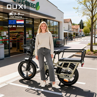 Vélo cargo électrique écologique OUXI Q10, 48V, 20 pouces, batterie intégrée 15Ah, grande capacité de charge, pour les entreprises