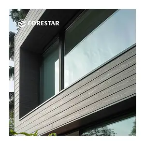 Co-extrusion Wooden Grain Exterior Wpc Ceiling Panel Modern Decorative Wpc Siding Wood Wall Panel Wpc Wall Cladding Exterior