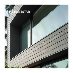 Co-extrusión grano de madera Exterior WPC panel de techo moderno decorativo WPC revestimiento de madera panel de pared WPC revestimiento de pared exterior