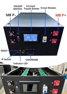 Boîtier vide BSY pour kit DIY 16S 200A BMS/JK 15KWH 51.2V/48V, boîte de batterie au lithium LiFePO4 en métal empilable avec écran 4.3 pouces 300Ah, garantie 1 an - Product Image 2