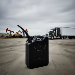 Bidon de stockage de carburant diesel noir de 20 L, en fer de 0,6 mm, usage industriel - Product Image 2