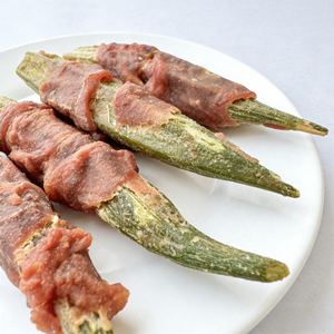 Friandises pour chiens en gros sous marque privée OEM, naturelles, sans céréales, riches en fibres, pour une digestion saine, au poulet et au <span class=keywords><strong>canard</strong></span> enveloppé d'okra - Product Image 4