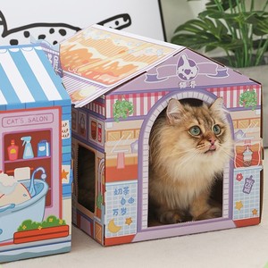 Carta ondulata ecologica graffio gatto Scratcher casa Lounge Design divertente negozio - Product Image 6