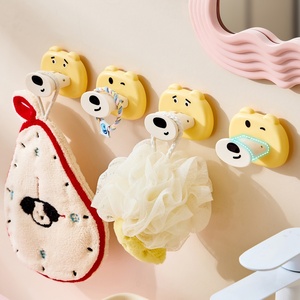 Bears Shape Suction Cup <b>Hook</b> <b>Wall</b> Mounted Self Adhesive Heavy Duty Novelty <b>Hooks</b> for Bathroom Kitchen Door - Product Image 1