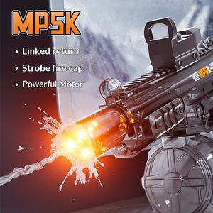 Nouveau modèle <span class=keywords><strong>MP5K</strong></span> Pistolet à eau électrique en plastique, tir automatique continu, recharge rapide, pour le Festival de l'eau 2026, boîte couleur - Product Image 1