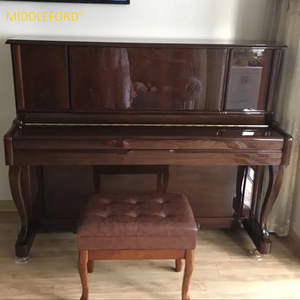 Middleford 88 Touches Bébé <span class=keywords><strong>Chinois</strong></span> <span class=keywords><strong>Piano</strong></span> Classique Chocolat <span class=keywords><strong>Piano</strong></span> droit UP123WA avec Tabouret De <span class=keywords><strong>Piano</strong></span> Réglable - Product Image 2