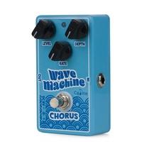 Pédale d'effet pour guitare Wave Machine Chorus Caline CP-505 en aluminium/alliage avec adaptateur d'alimentation 9V DC non inclus