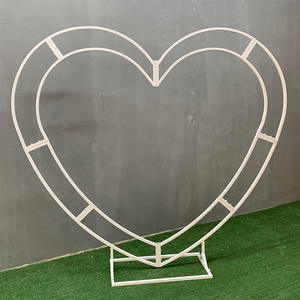 Arco de corazón de hierro forjado creativo, accesorios de boda, nuevos adornos para diseño de escenario, estante de fondo curvo, decoraciones de boda - Product Image 5