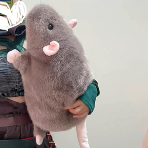 Peluche de Rata Gorda Marrón, Juguete de Peluche Súper Suave, <span class=keywords><strong>Rat</strong></span>ón Gris Regordete, Almohada de Animal Acogedora y Adorable para Niños, Adolescentes y Adultos, Peluche Ecológico para Abrazar - Product Image 2