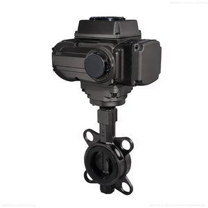 Vanne papillon électrique à actionnement électrique COVNA DN50 2 pouces PN16 12 volts, siège en caoutchouc EPDM, type wafer, acier inoxydable 316 - Product Image 1