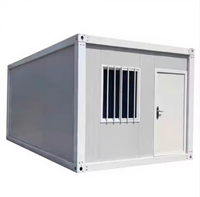 Maison conteneur pliable facile à monter, kit de maisonnette préfabriquée, solution à ossature métallique pour l'expansion urbaine et la vie en milieu rural