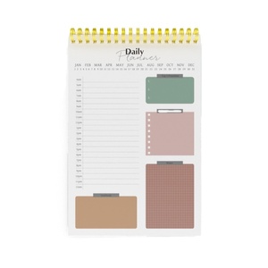 Cahier à spirale de calendrier de promotion personnalisé imprimé couverture Logo agenda planificateur cahier à bobine - Product Image 2