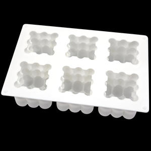 1pcs White Silicone Cube Candle Mold 3D Number Shape for Homemade Soap Fondant Cake Fondant Making Supplies with Opp Bag - Product Image 2