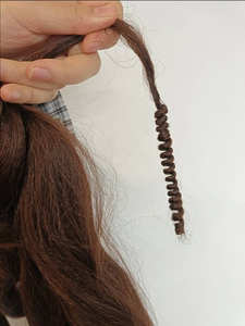 Estensioni per Capelli Yaki Ombre Pre-Stirate all'Ingrosso, Fibra Resistente al Calore, Texture Naturale per Donne di Colore - Product Image 3