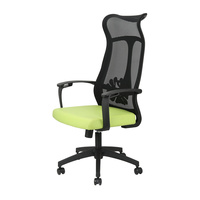 Chaise rotative de haute qualité, usine de vente en gros, Double maille noire, chaise de bureau de direction