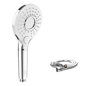 Hand <b>Shower</b> With Hose Chrome Finish High Pressure Water Saving Contemporary Design Bathroom Faucet <b>Accessory</b> - Product Image 1