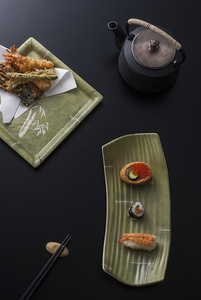 Chất lượng cao bán buôn vuông Melamine Bộ đồ ăn với mô hình tre - Product Image 5