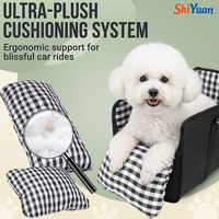 Siège de voiture pour chien SHIYUAN, console centrale, repose-bras portable, rehausseur de transport pour animaux, lit de voyage sécurisé pour petits chiens