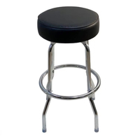Tabouret de bar pivotant à 360 degrés avec logo et couleur personnalisés, siège rotatif et anneau simple chromé, tabouret de magasin